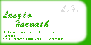 laszlo harmath business card