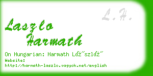 laszlo harmath business card